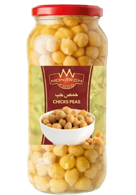 Chick Peas In Jar 12*540gm Monarch Food