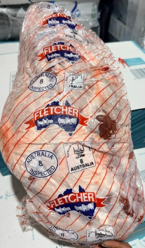 فخذ ضأن بالعظم * فليتشر أستراليا