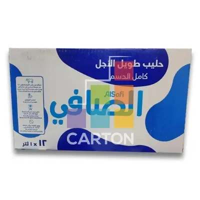 Alsafi Full Fat Milk 12*1Ltr