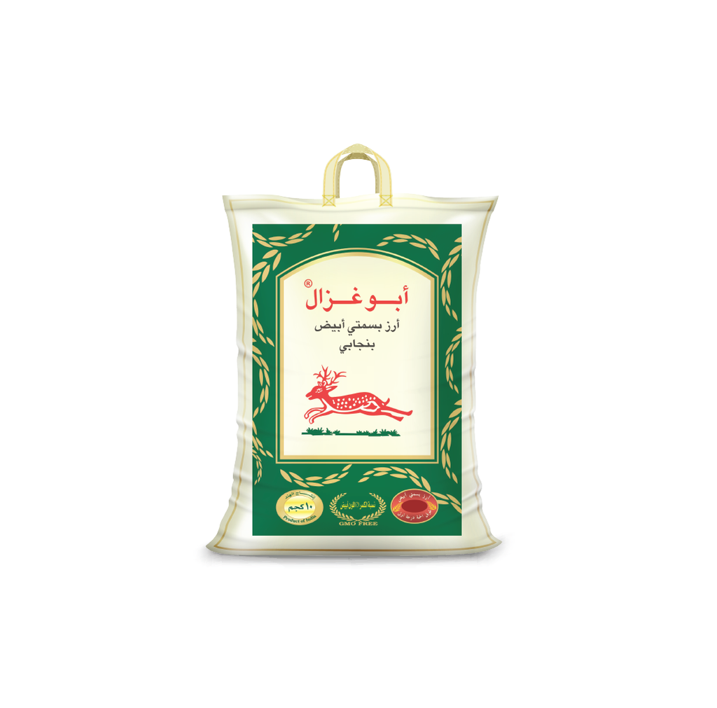 أرز أبو غزال البنجابي الأبيض بسمتي 4 * 10 كجم