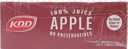 عصير تفاح كيه دي دي ٢٤ * ​​١٨٠ مل