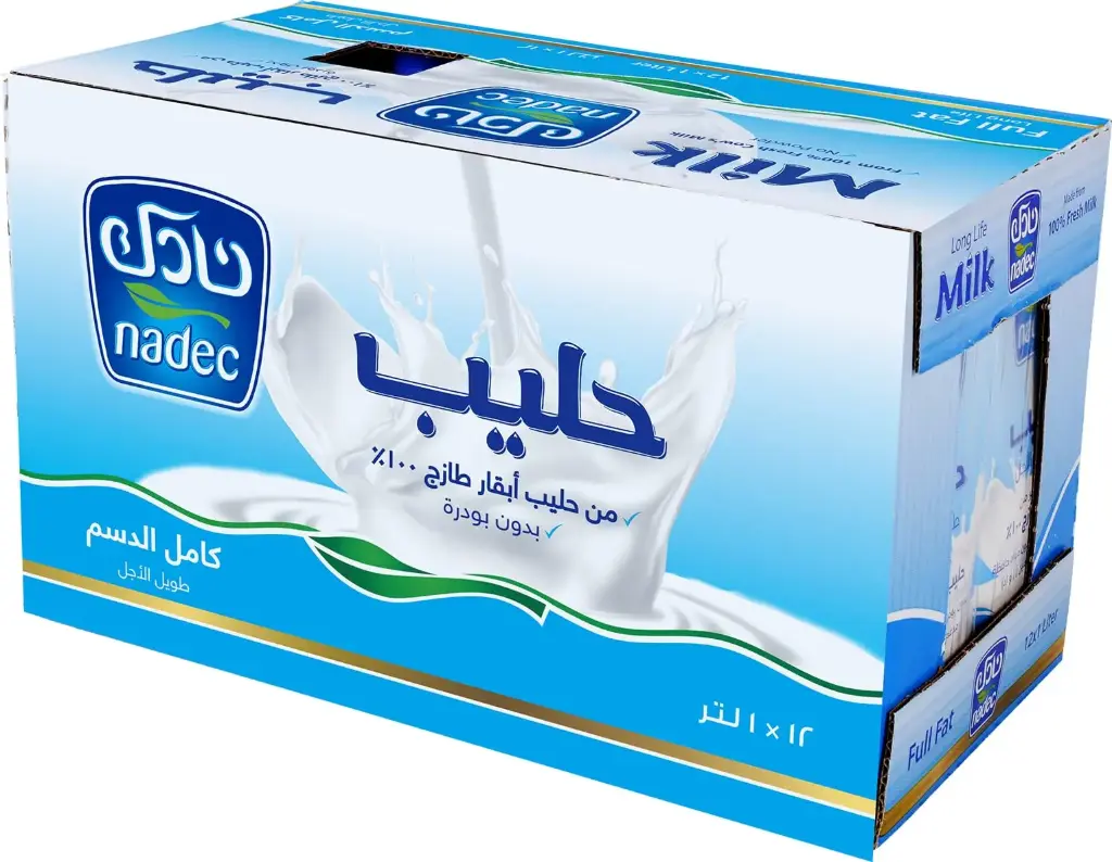 Nadec Milk 12*1Ltr Full Fat