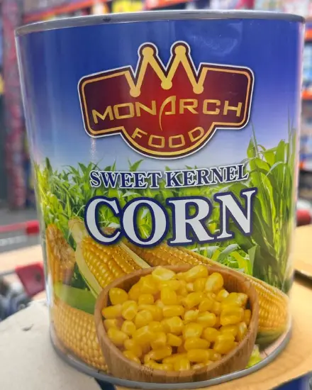 Whole kernel Corn 6*2950gm Monarch Food